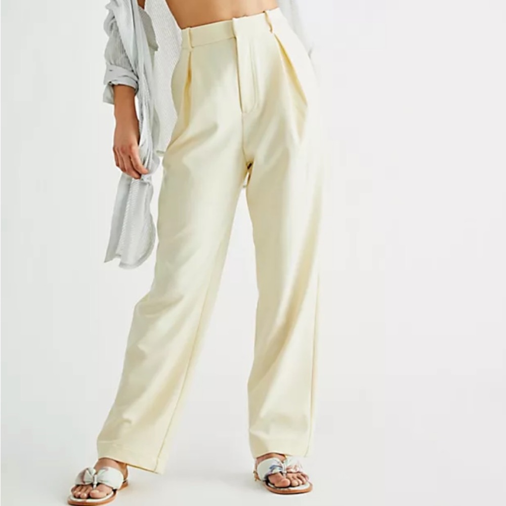 Free People Yellow Pia Dad Pant / Trouser
